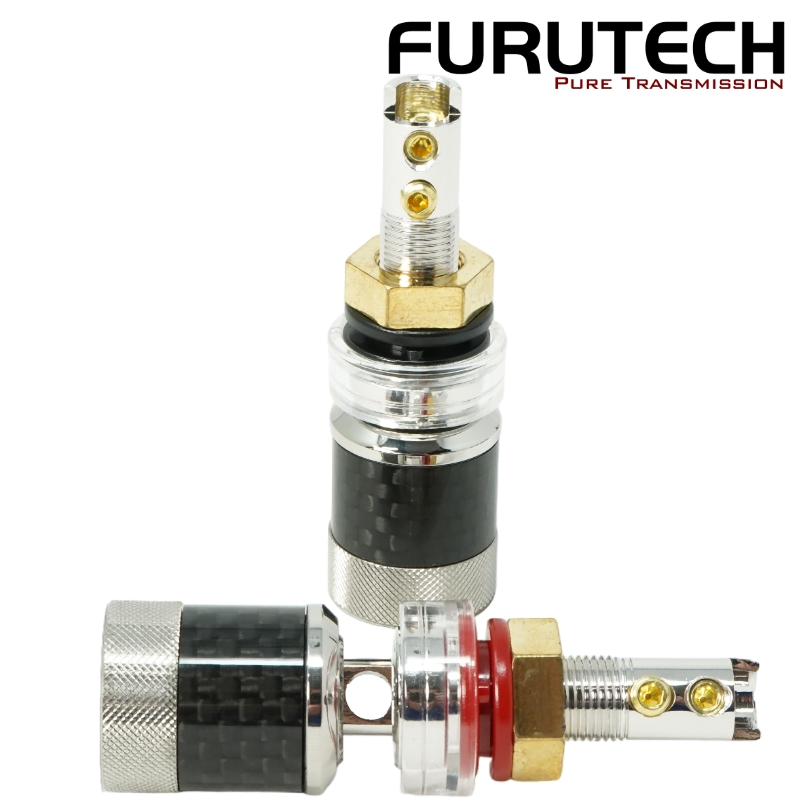 Furutech FT-816(R) Carbon Fibre Pure Copper Rhodium-plated Binding Posts