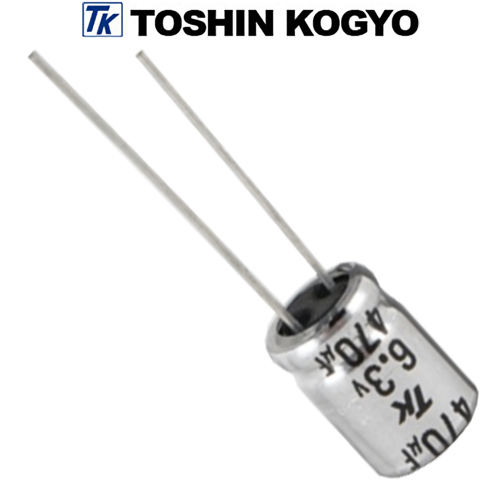 0JUTSJ471M0: 470uF 6.3Vdc Toshin Jovial UTSJ Electrolytic Capacitor