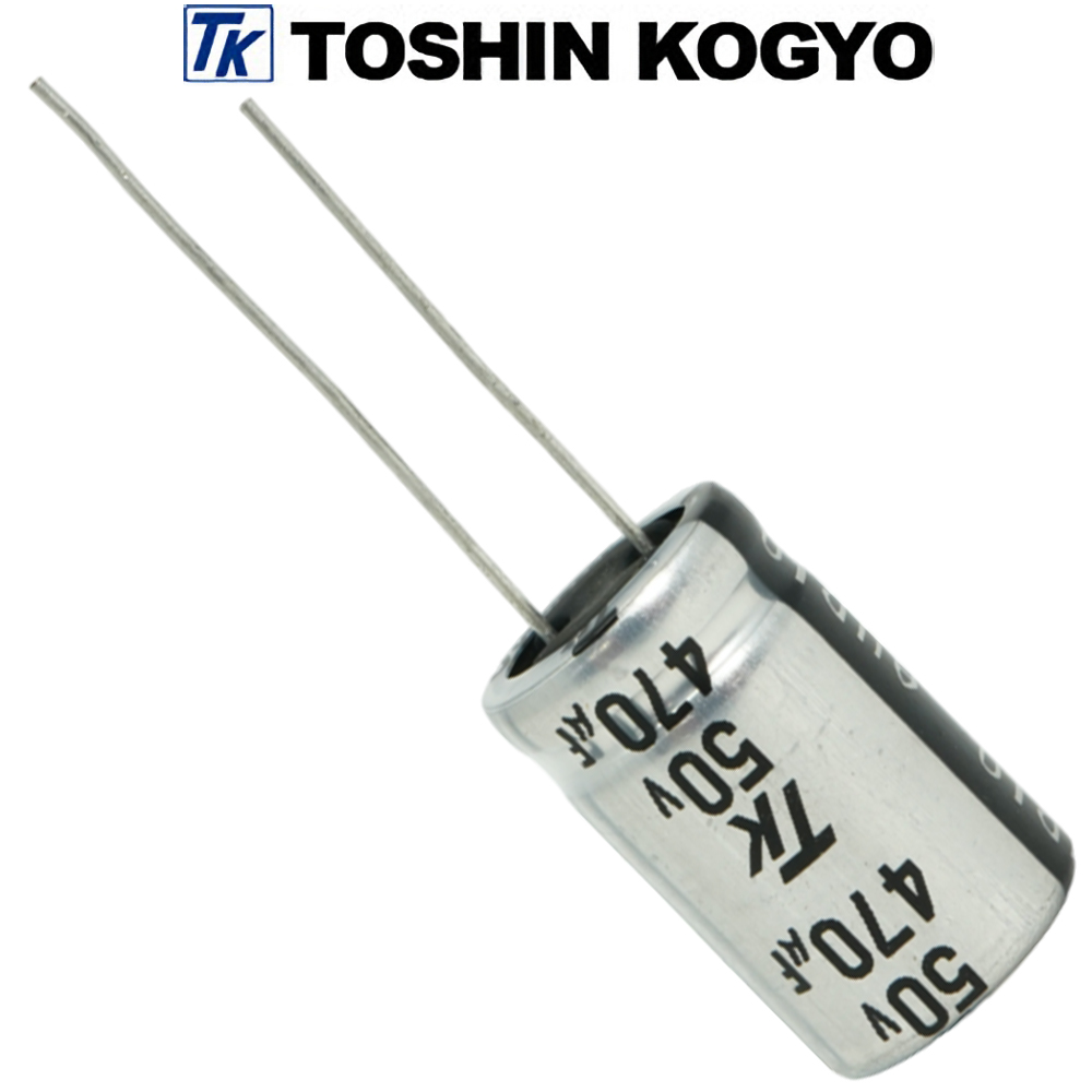 1HUTSJ471M0: 470uF 50Vdc Toshin Jovial UTSJ Electrolytic Capacitor