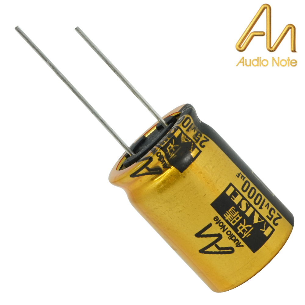 CAP-100-R-1000U-25V: 1000uF 25Vdc Audio Note Kaisei POLAR Electrolytic Capacitor