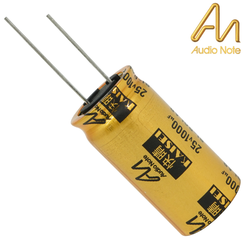 CAP-100-R-1000U-25V-NP: 1000uF 25Vdc Audio Note Kaisei NON-POLAR Electrolytic Capacitor