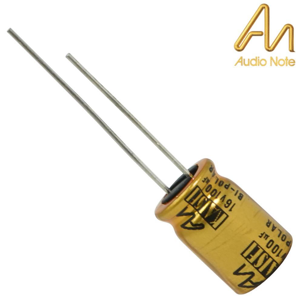 CAP-100-R-100U-16V-NP: 100uF 16Vdc Audio Note Kaisei NON-POLAR Electrolytic Capacitor