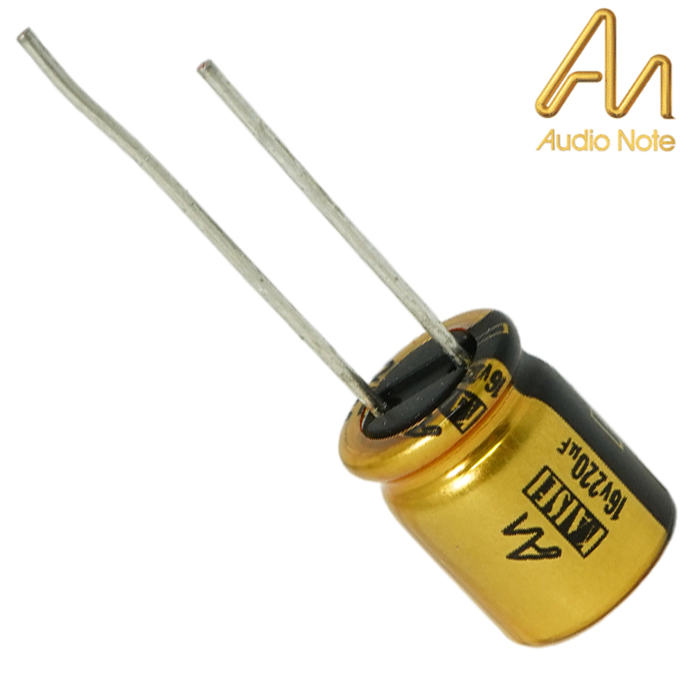 CAP-100-R-220U-16V: 220uF 16Vdc Audio Note Kaisei POLAR Electrolytic Capacitor