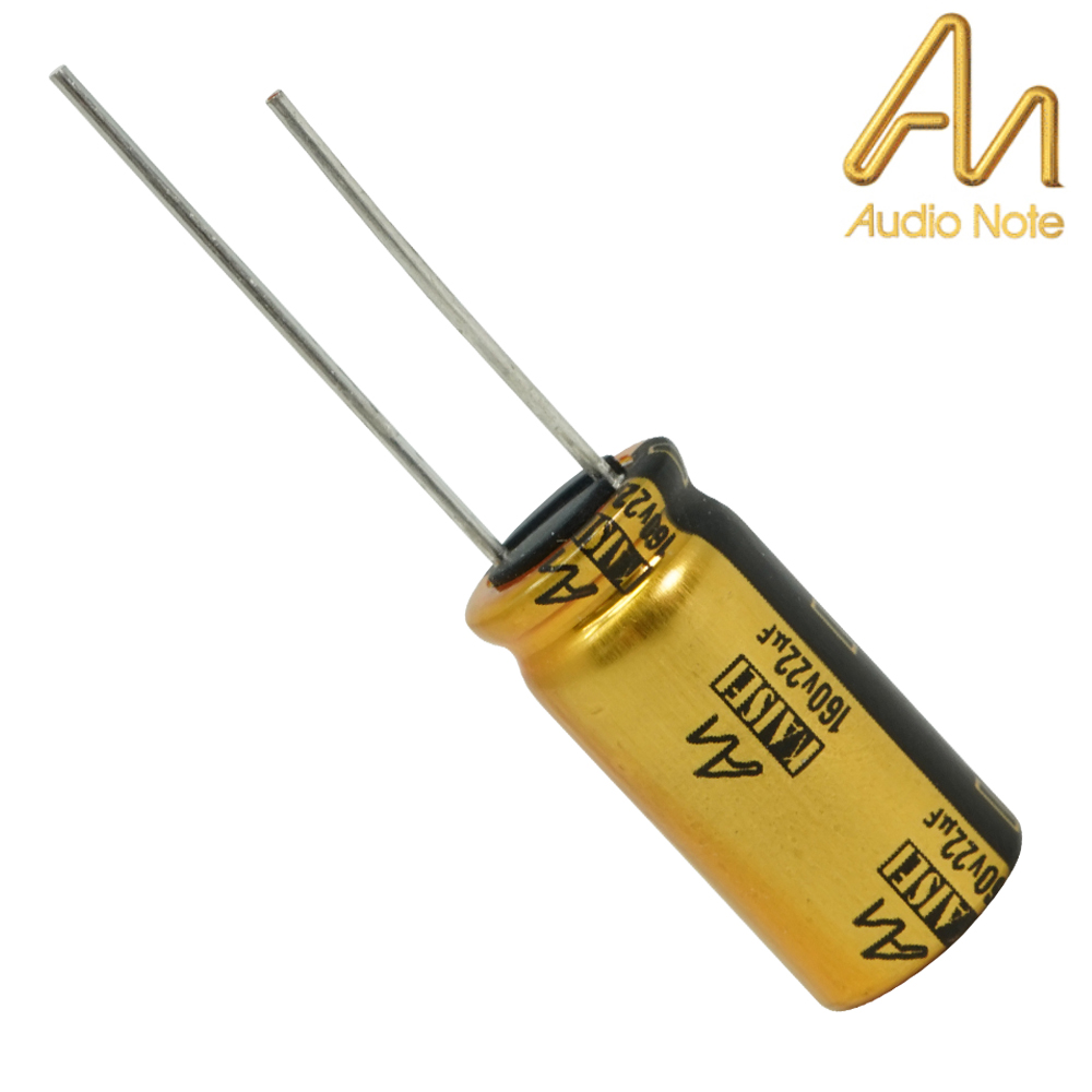 CAP-100-R-22U-160V: 22uF 160Vdc Audio Note Kaisei POLAR Electrolytic Capacitor