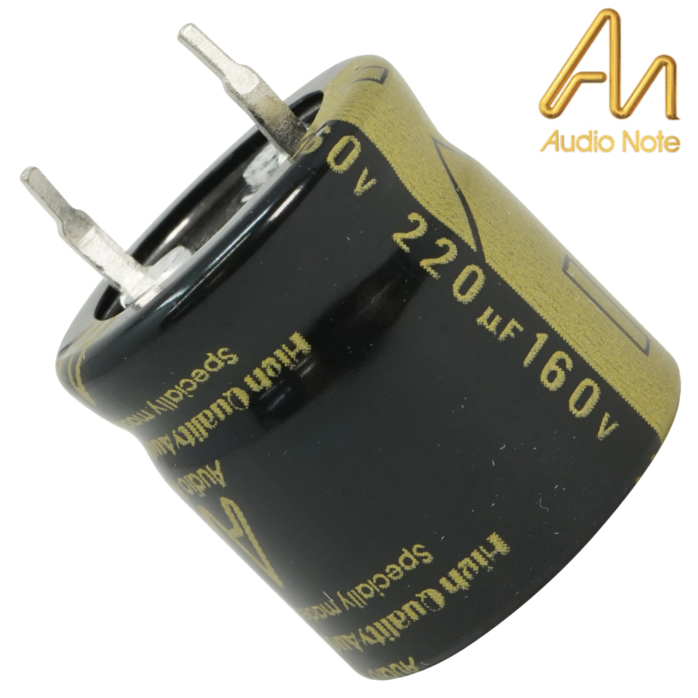 CAP-100-STDR-220U-160V: 220uF 160Vdc Audio Note Standard Electrolytic Capacitor