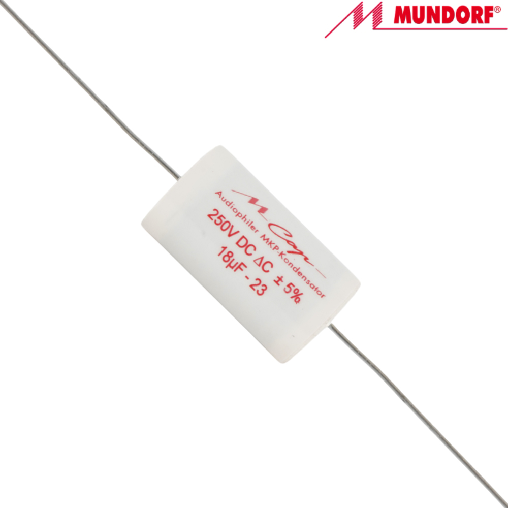 MCAP250-18: 18uF 250Vdc Mundorf MCap MKP Classic Capacitor
