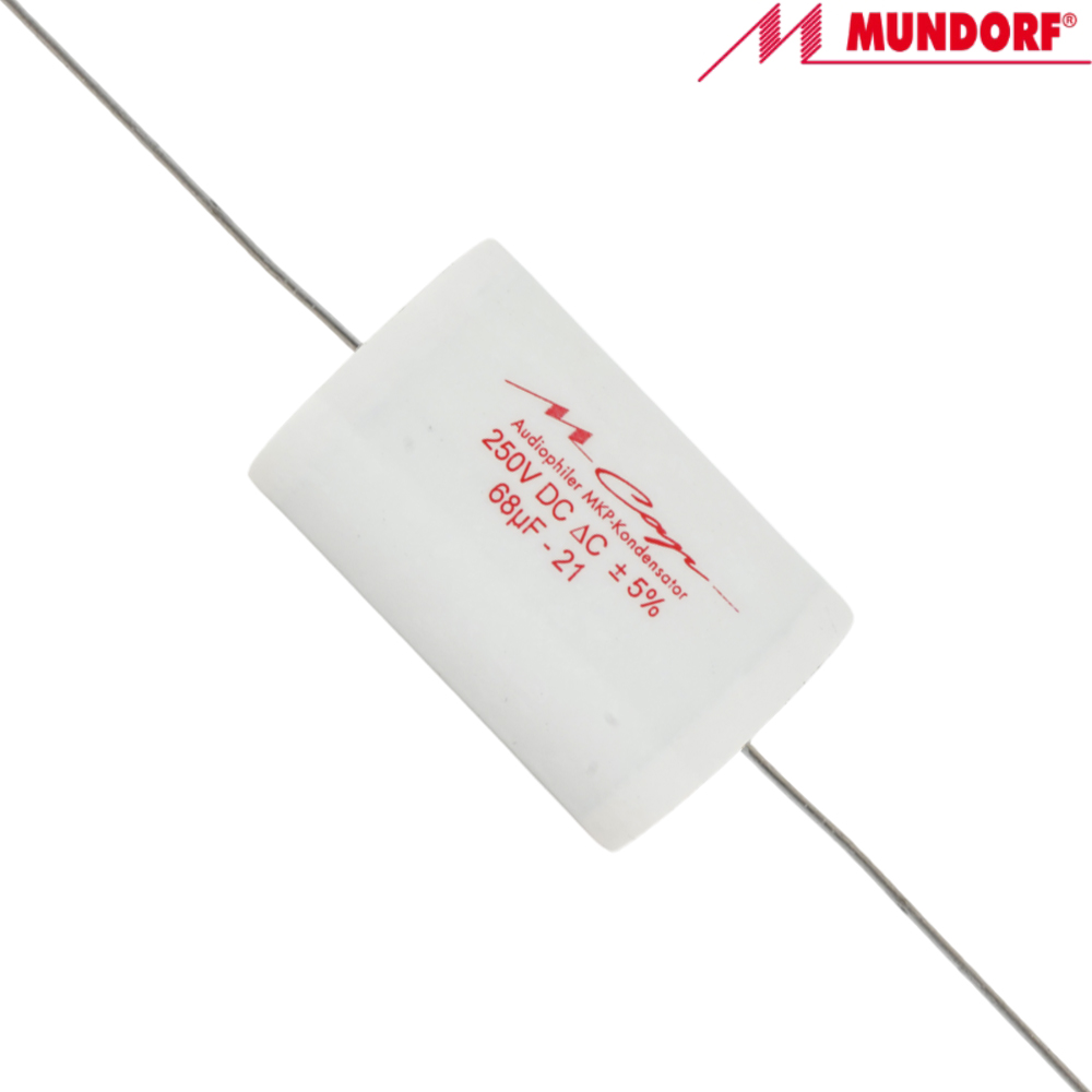MCAP250-68: 68uF 250Vdc Mundorf MCap MKP Classic Capacitor