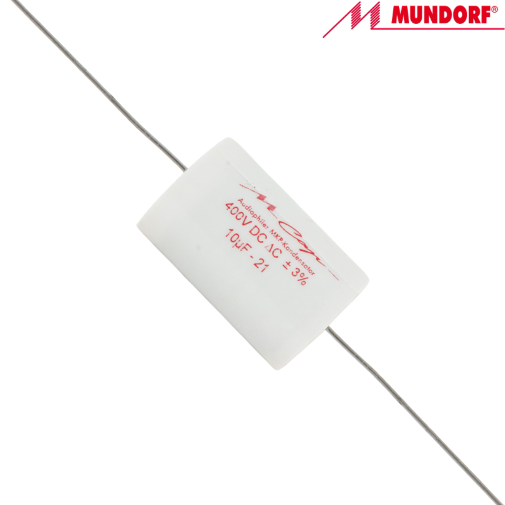 MCAP400-10: 10uF 400Vdc Mundorf MCap MKP Classic Capacitor