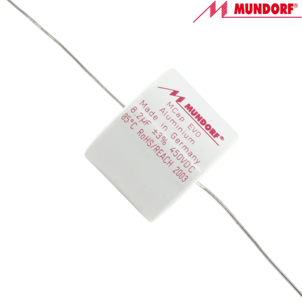 ME-8,2T3.450: 8.2uF 450Vdc Mundorf MCap EVO Capacitor