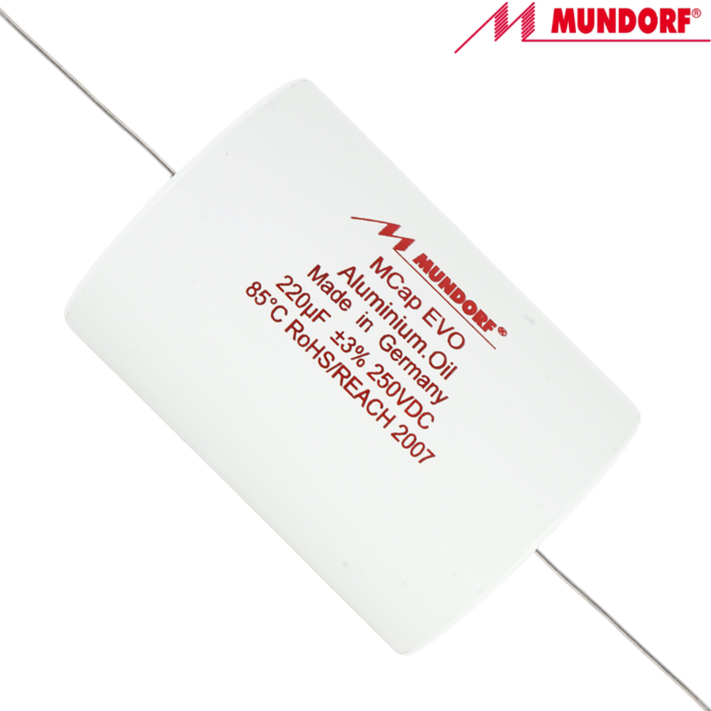 MEO-220T3.250: 220uF 250Vdc Mundorf MCap EVO Oil Capacitor