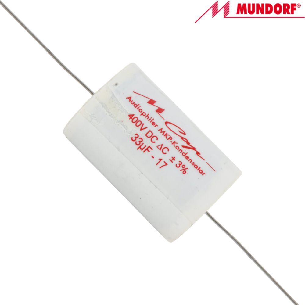 (MKP-360): 33uF 400Vdc Mundorf MCap MKP Classic Capacitor - DISCONTINUED