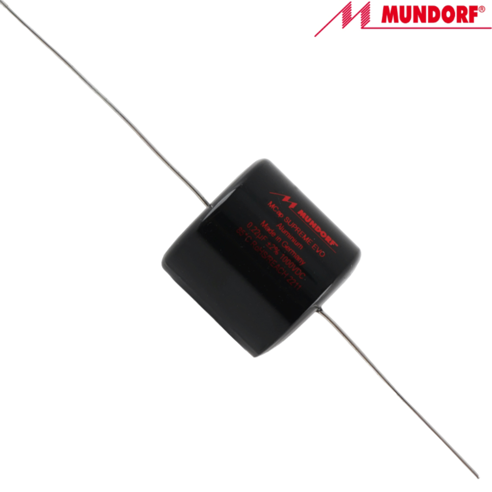 SE-0,22T2.1000: 0.22uF 1000Vdc Mundorf MCap Supreme EVO Capacitor
