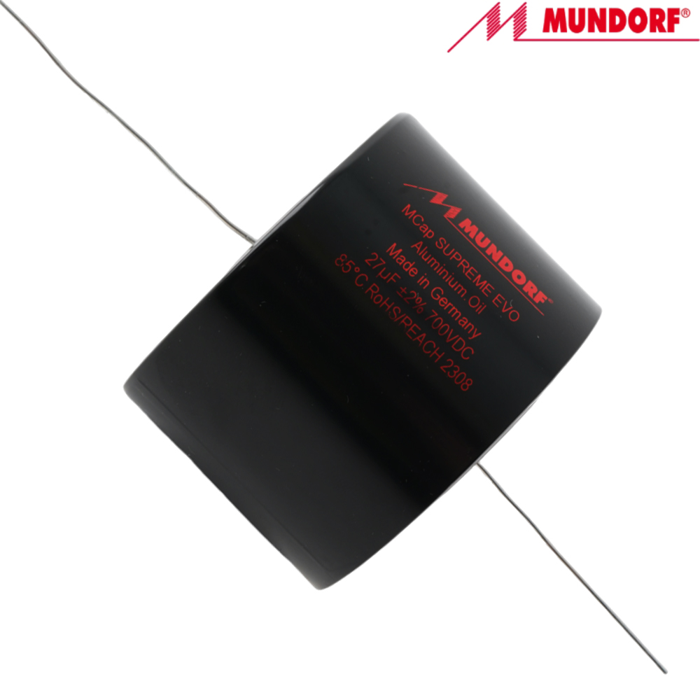 SEO-27T2.700: 27uF 700Vdc Mundorf MCap Supreme EVO Oil Capacitor