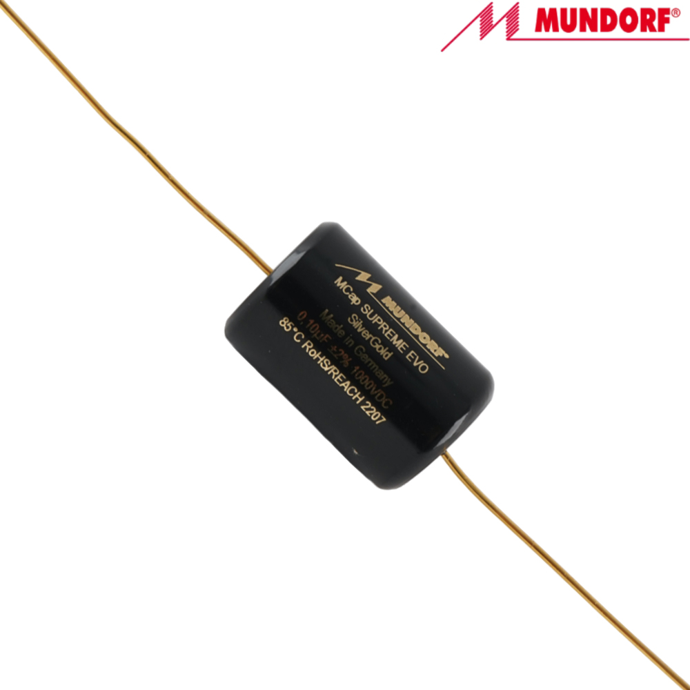 SESG-0,10T2.1000: 0.1uF 1000Vdc Mundorf MCap Supreme EVO Silver Gold Capacitor*