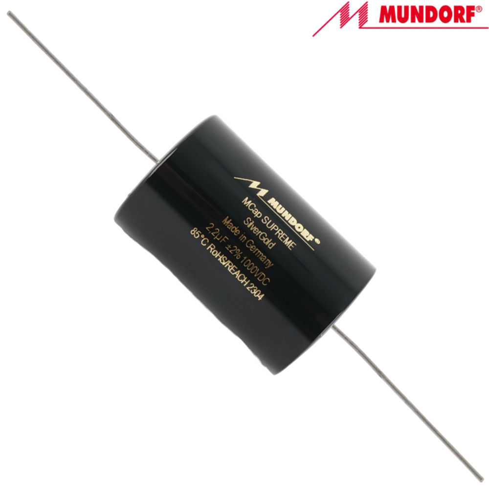 SUP.SG-2,2: 2.2uF 1000Vdc Mundorf MCap Supreme Silver Gold Capacitor