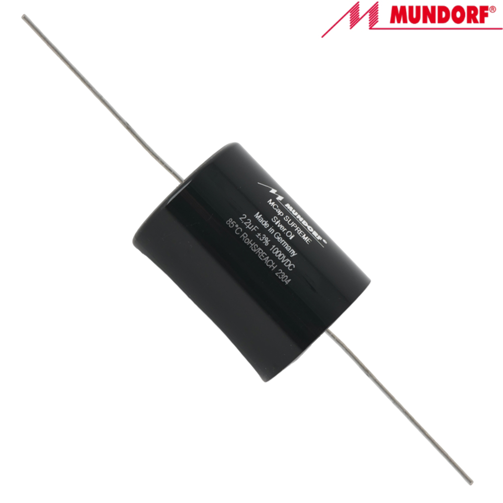 SUP.SO-2,2: 2.2uF 1000Vdc Mundorf MCap Supreme Silver Oil Capacitor