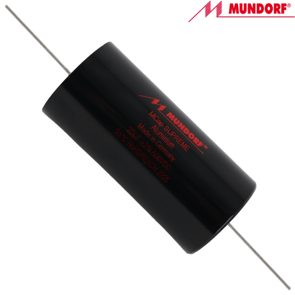 SUP8-22: 22uF 600Vdc Mundorf MCap Supreme Capacitor