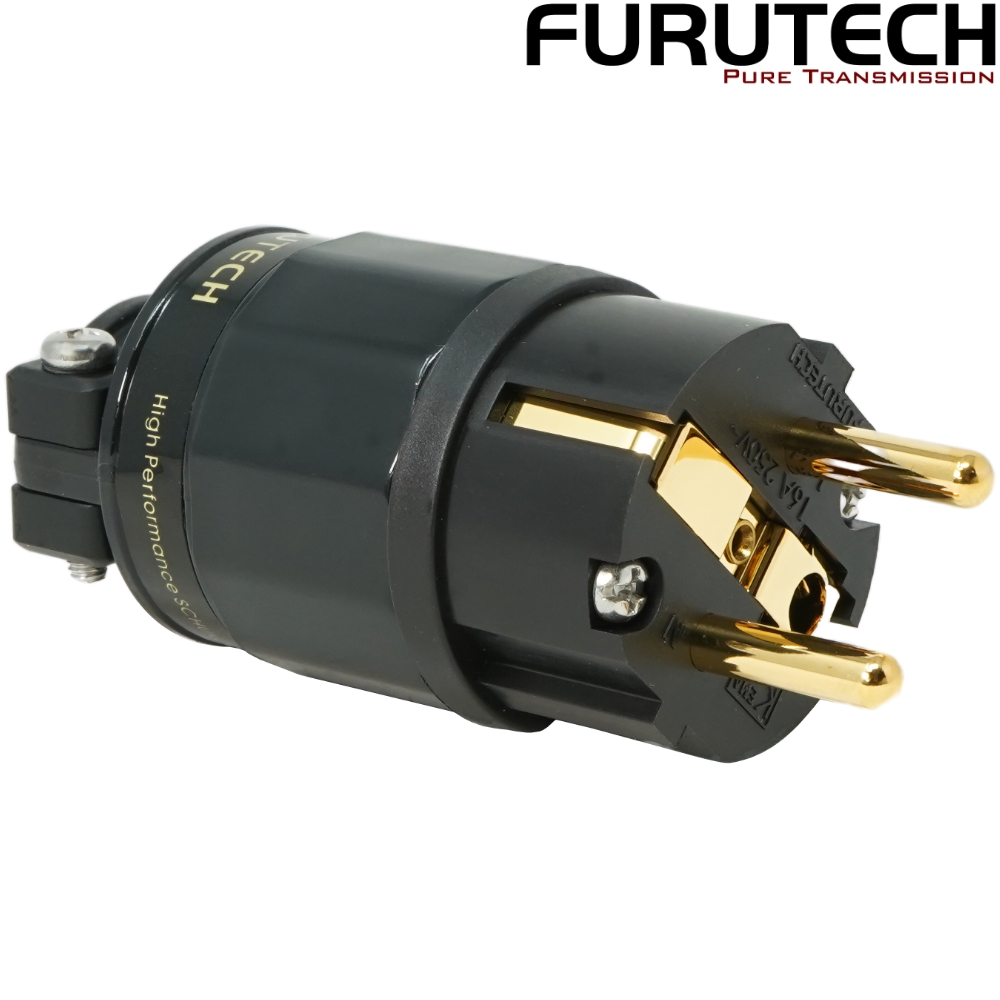 FI-E11-N1(G): Furutech FI-E11-N1 Gold-plated Schuko Connector