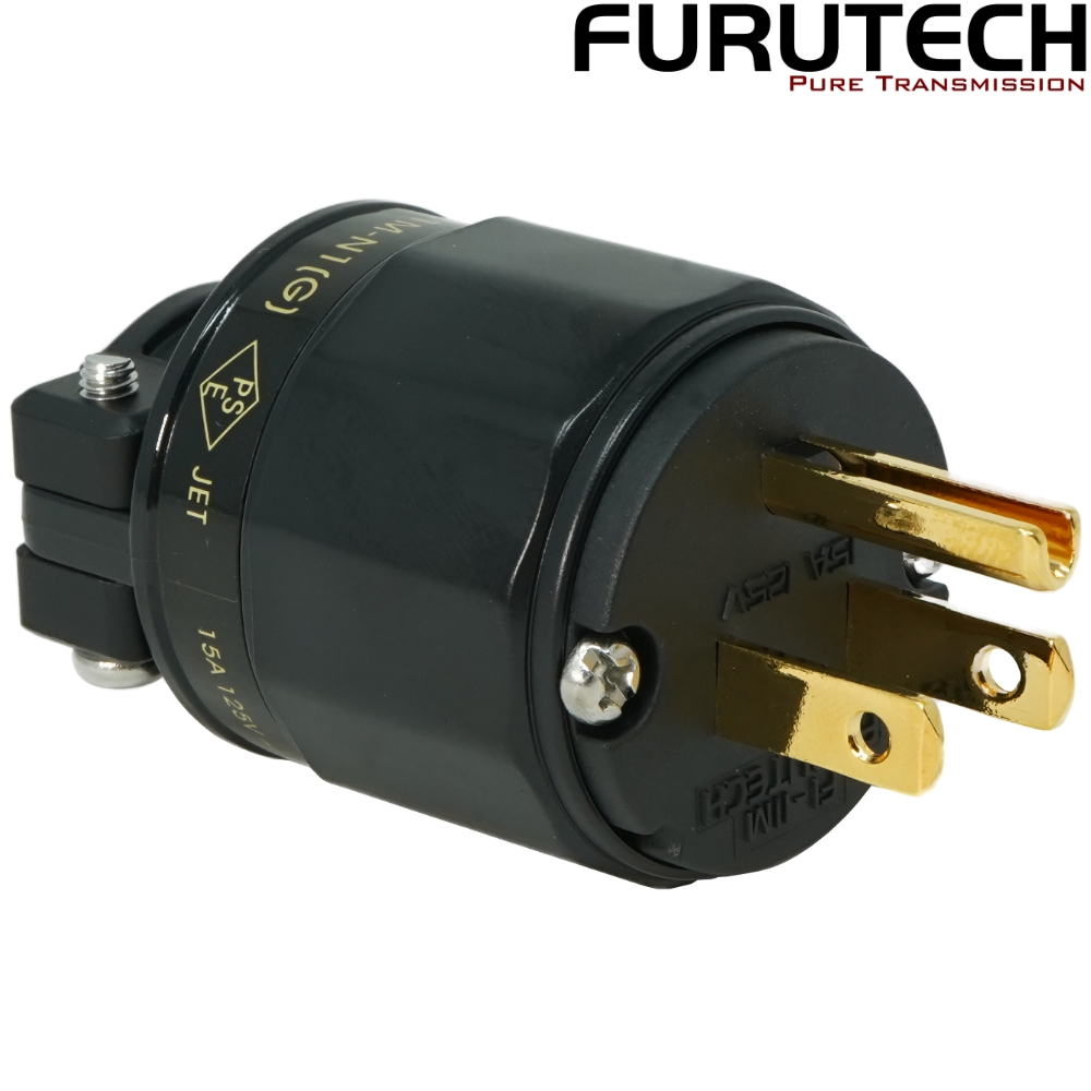 FI-11M-N1(G): Furutech FI-11M-N1 Pure Copper Gold-plated US Mains Connector