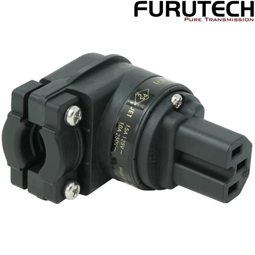 FI-12L(G): Furutech FI-12L Gold-plated angled C15 IEC Connector