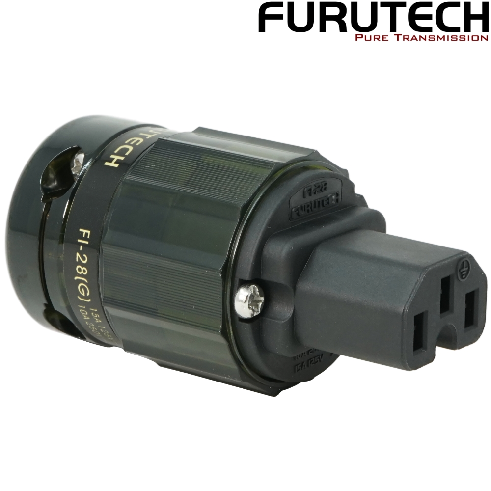 FI-28(G): Furutech FI-28 Pure Copper Gold-plated C15 IEC Connector