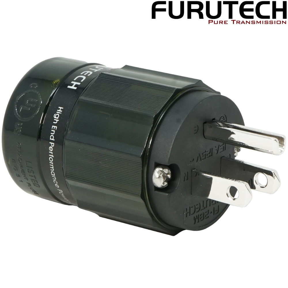 FI-28M(R): Furutech FI-28M Pure Copper Rhodium-plated US Mains Connector