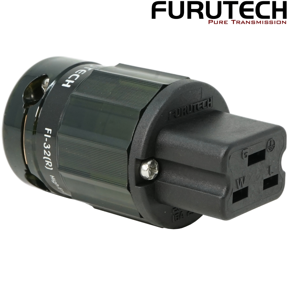 FI-32(R): Furutech FI-32 Rhodium-plated C19 20A IEC Connector