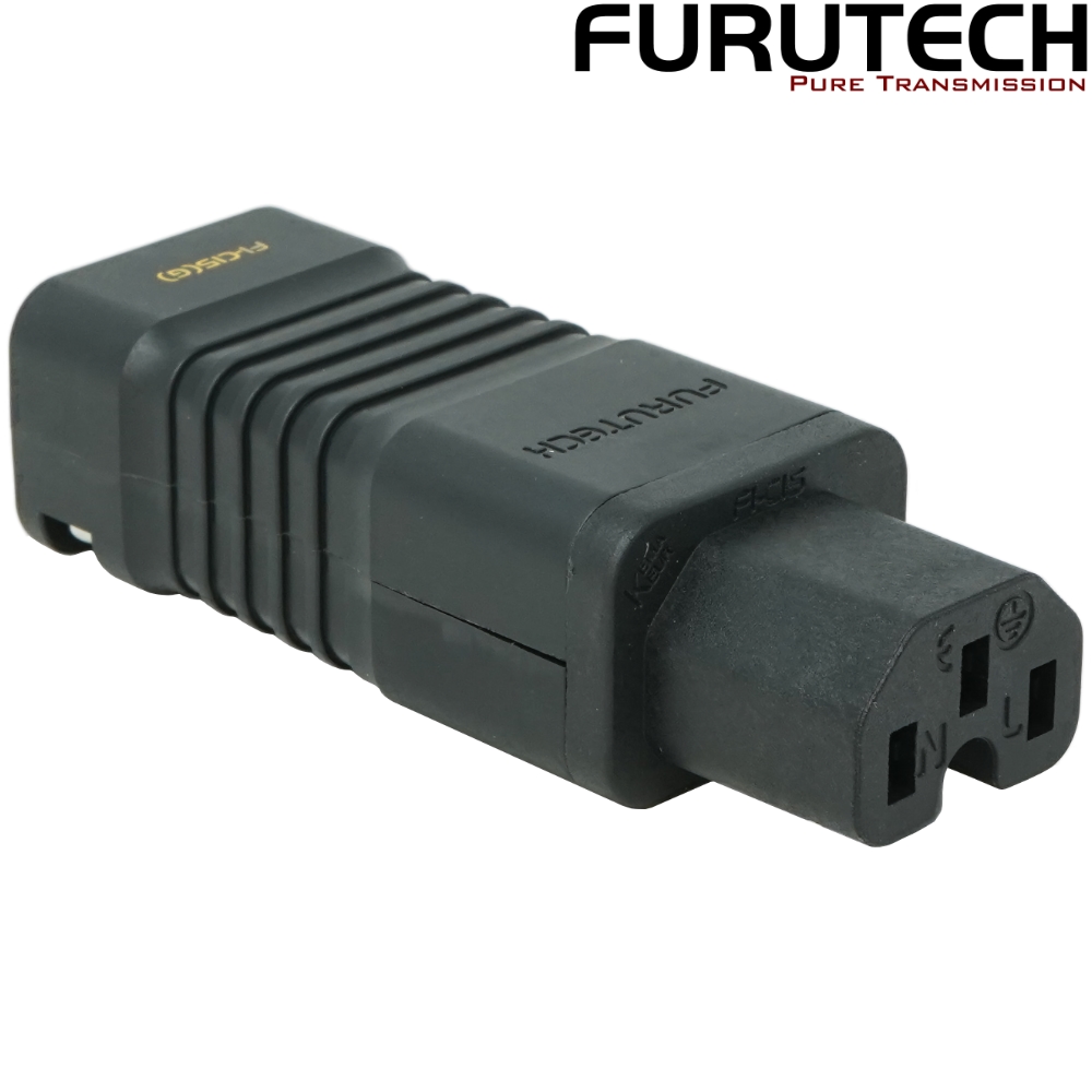 FI-C15(G): Furutech FI-C15 Pure Copper Gold-plated Slim Body C15 IEC Connector