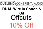 Duelund DUAL wire in cotton and oil - OFFCUTS