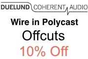 Duelund wire in Polycast sleeving - OFFCUTS