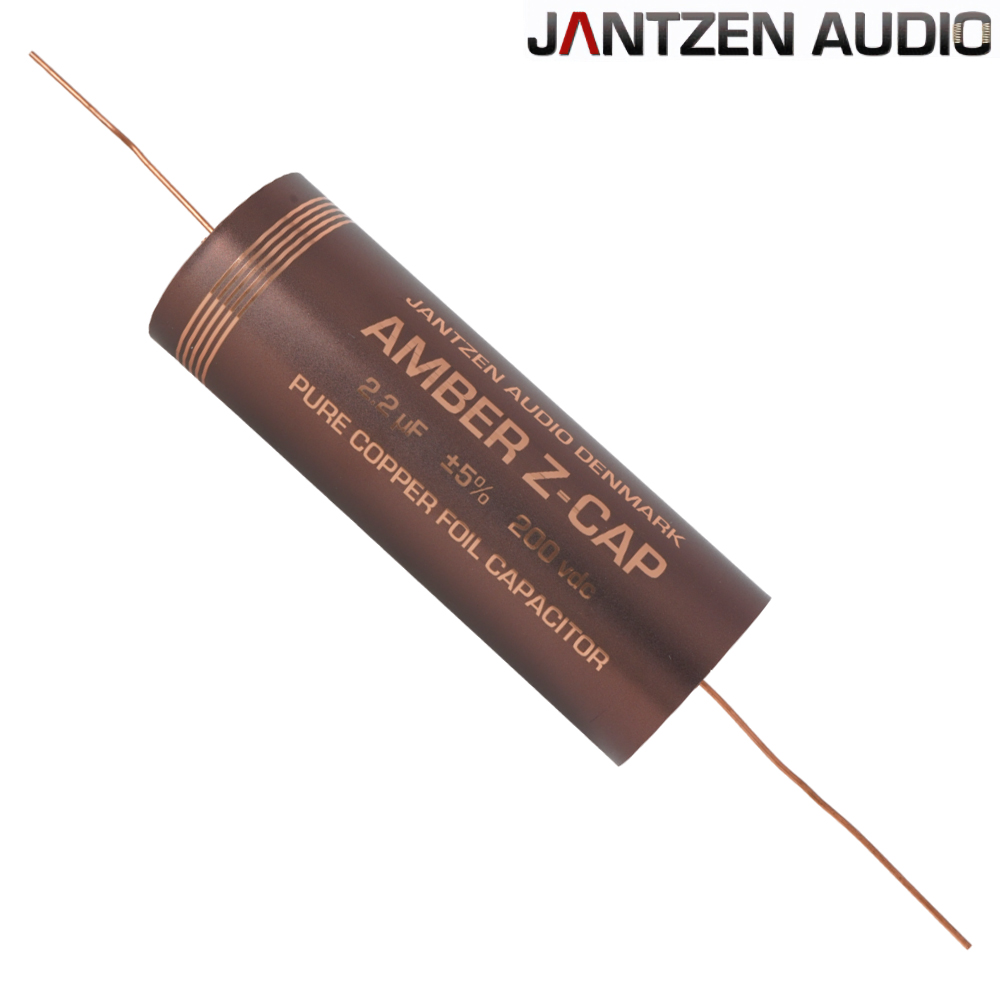 001-7228: 2.2uF 200Vdc Jantzen Amber Z-Cap Copper Foil Capacitor