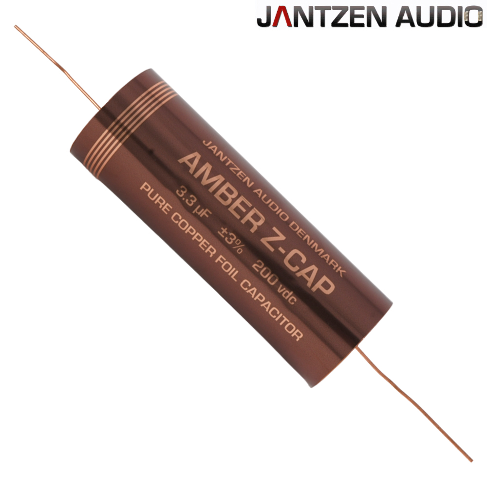 001-7235: 3.3uF 200Vdc Jantzen Amber Z-Cap Copper Foil Capacitor