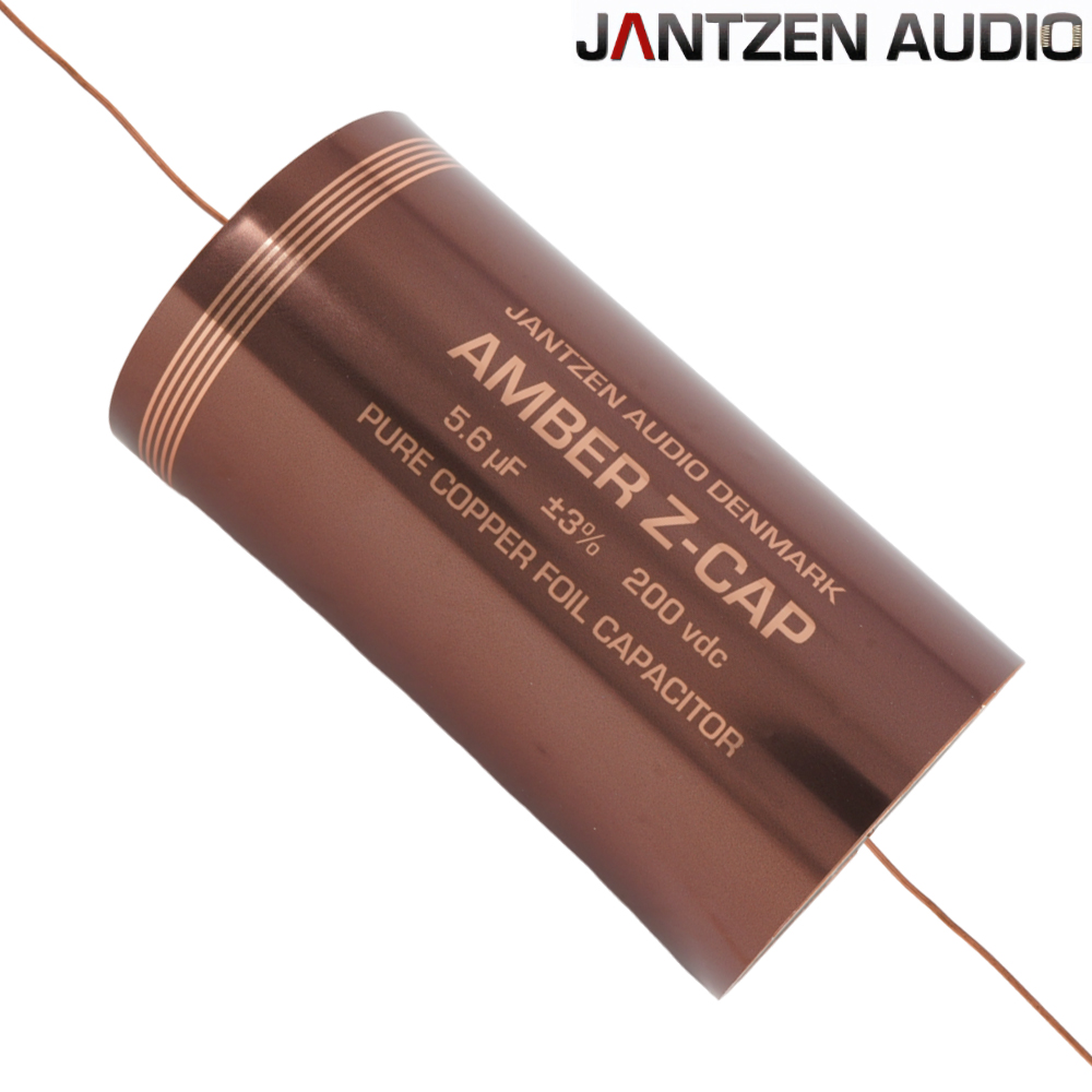 001-7243: 5.6uF 200Vdc Jantzen Amber Z-Cap Copper Foil Capacitor