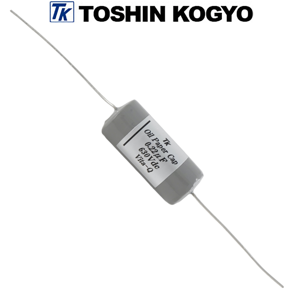 2JDUTC224KE: 0.22uF 630Vdc Toshin DUTC Paper-in-Oil Capacitor