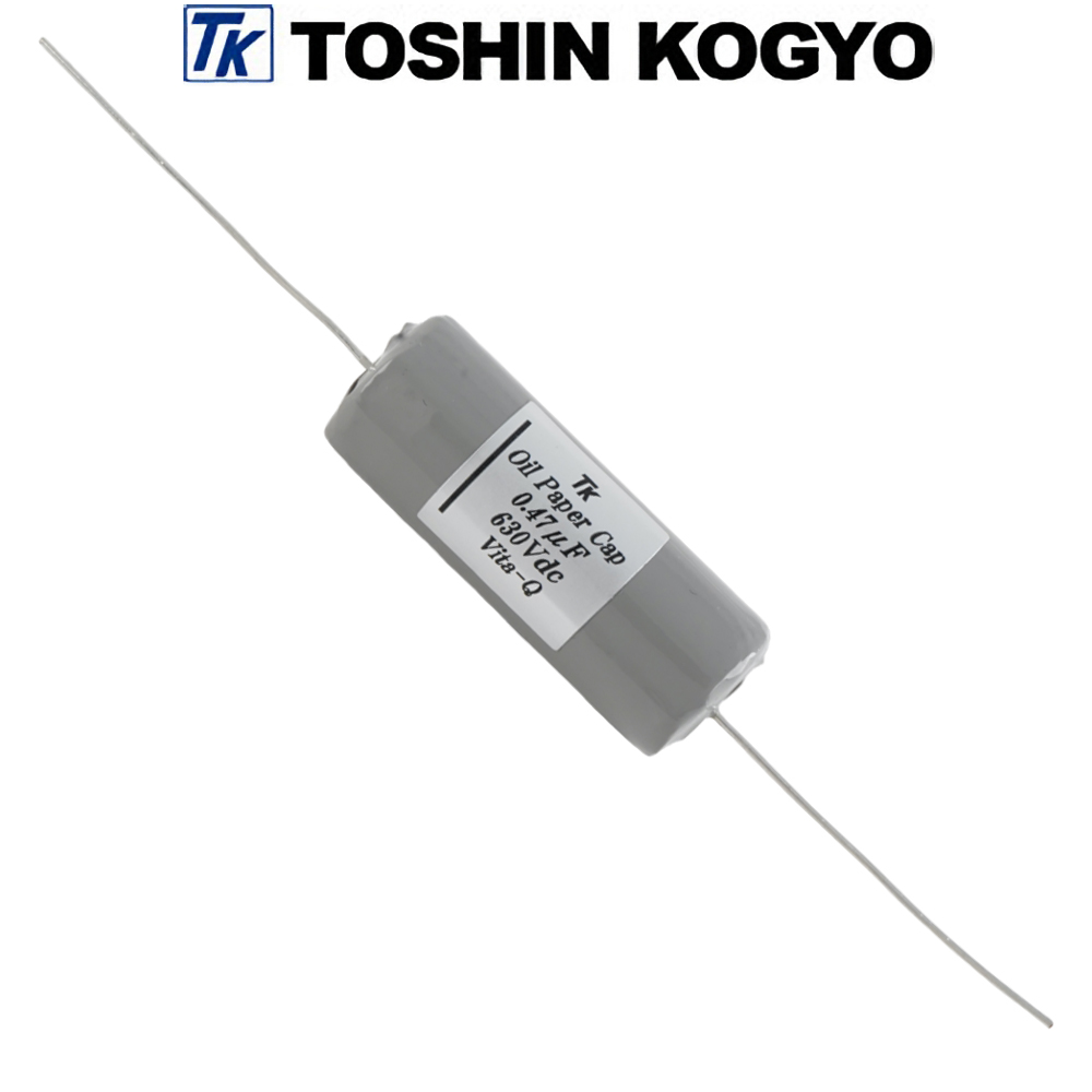 2JDUTC474KE: 0.47uF 630Vdc Toshin DUTC Paper-in-Oil Capacitor