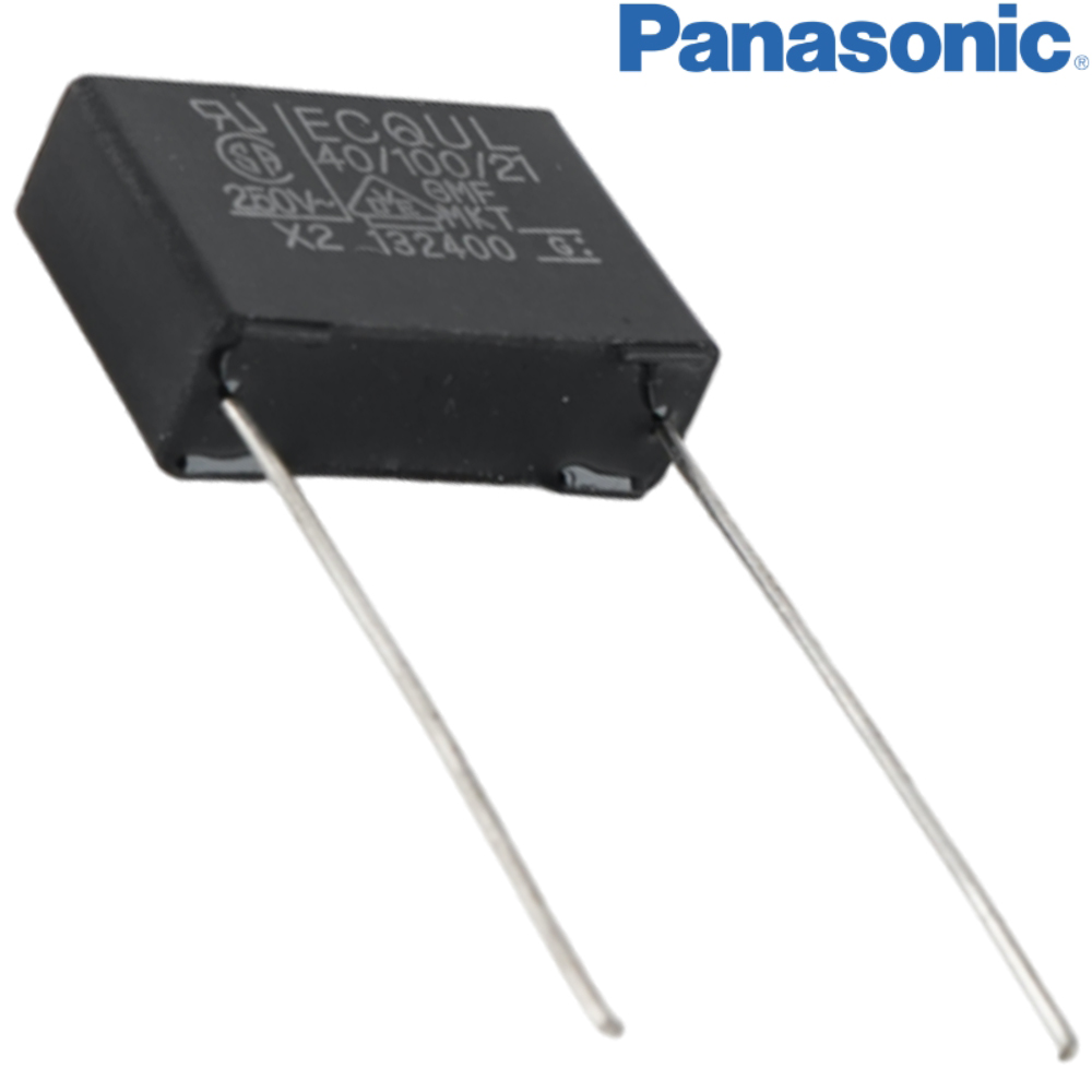 0.1uF 275Vac Panasonic ECQUL Series Metallized Polyester Film X2 Capacitor