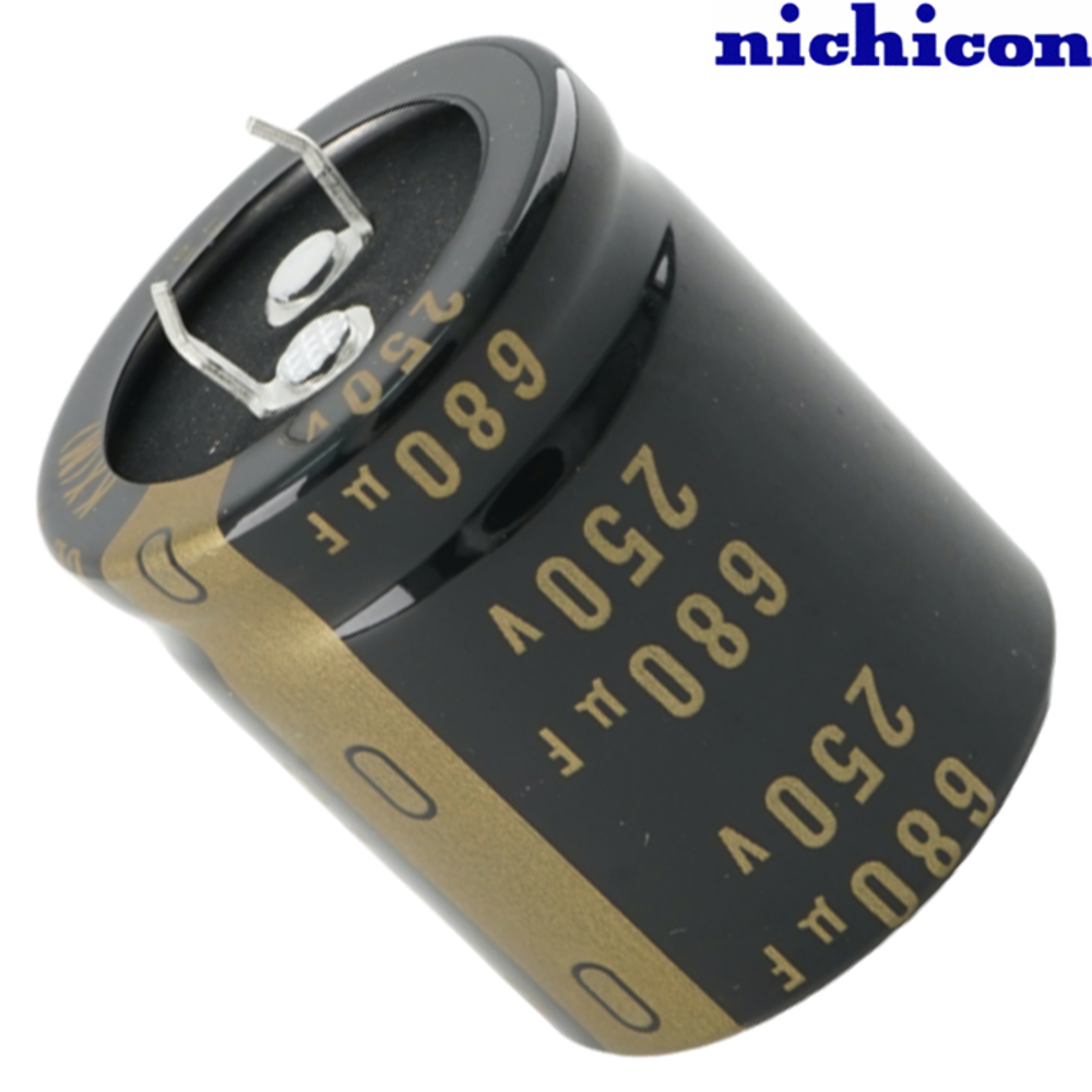 LKX2E681MESB35: 680uF 250Vdc Nichicon KX type Electrolytic Capacitor