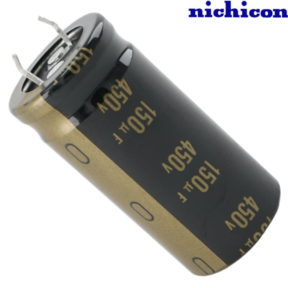 LKX2W151MESY45: 150uF 450Vdc Nichicon KX type Electrolytic Capacitor