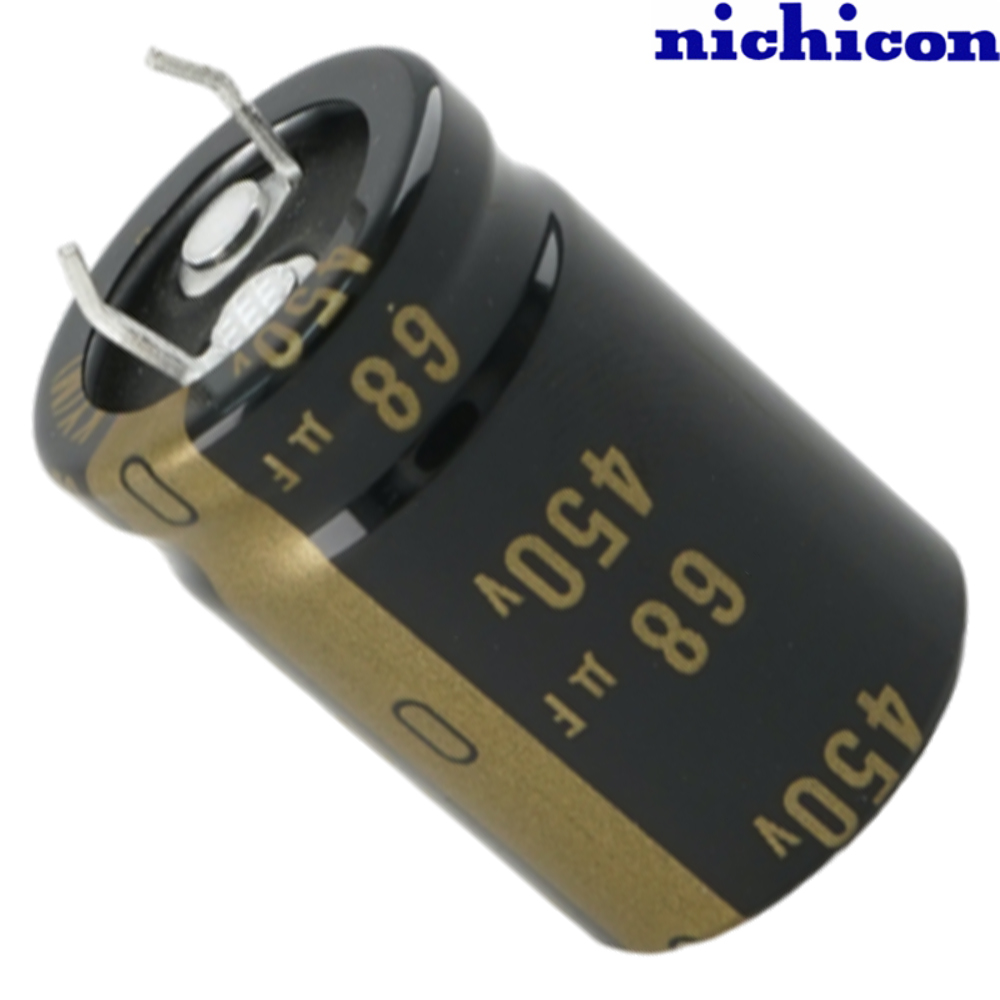 LKX2W680MESY30: 68uF 450Vdc Nichicon KX type Electrolytic Capacitor