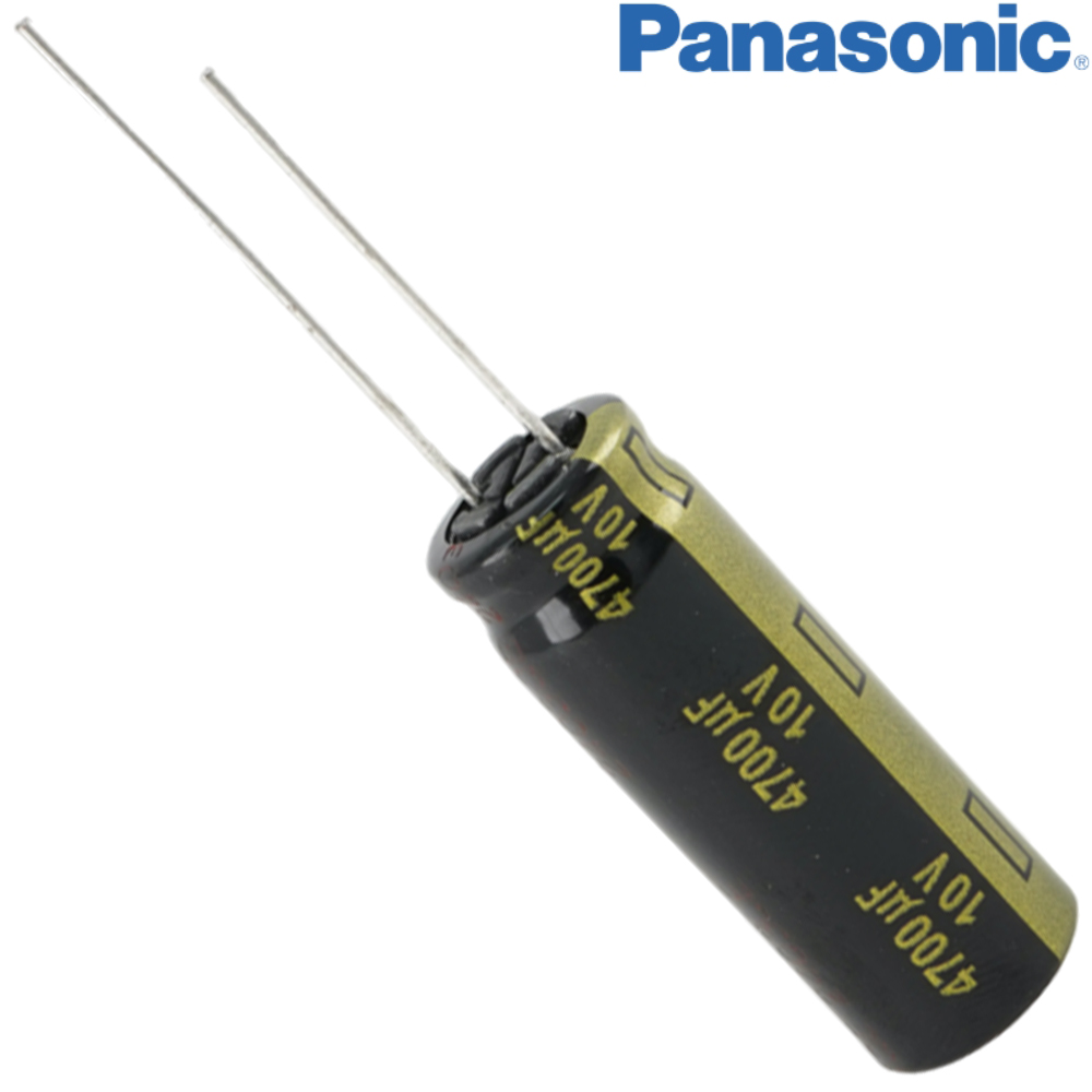 EEUFM1A472L: 4700uF 10Vdc Panasonic FM Electrolytic Capacitor