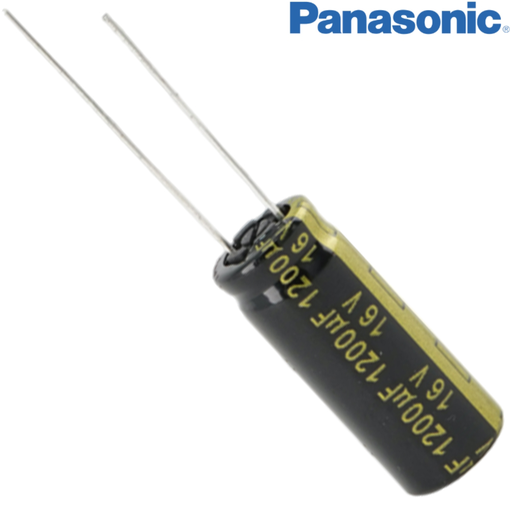 EEUFM1C122L: 1200uF 16Vdc Panasonic FM Electrolytic Capacitor