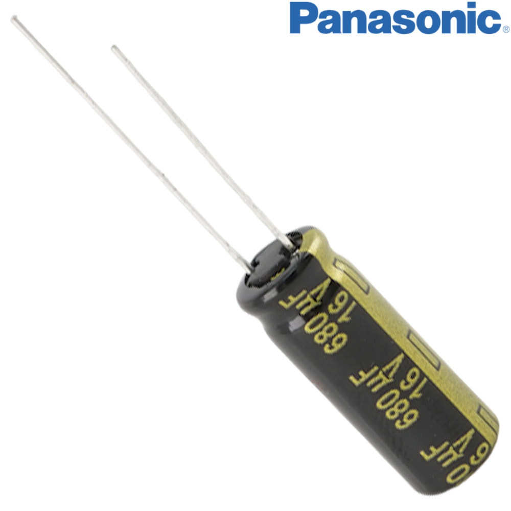 EEUFM1C681L: 680uF 16Vdc Panasonic FM Electrolytic Capacitor