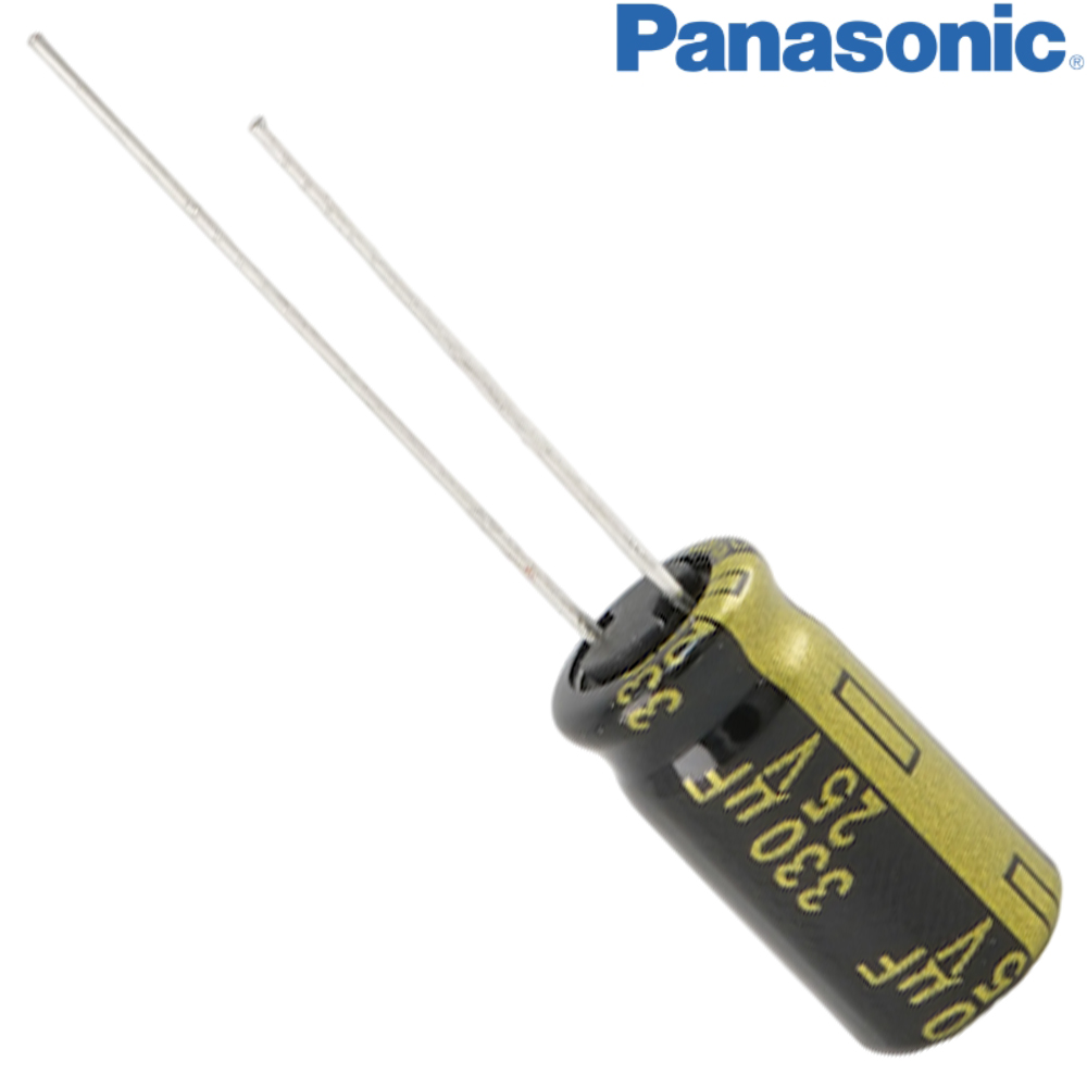 EEUFM1E331L: 330uF 25Vdc Panasonic FM Electrolytic Capacitor