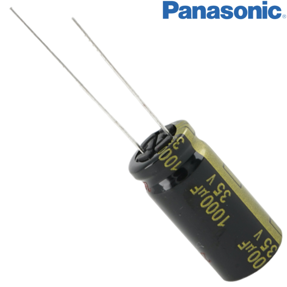 EEUFM1V102: 1000uF 35Vdc Panasonic FM Electrolytic Capacitor