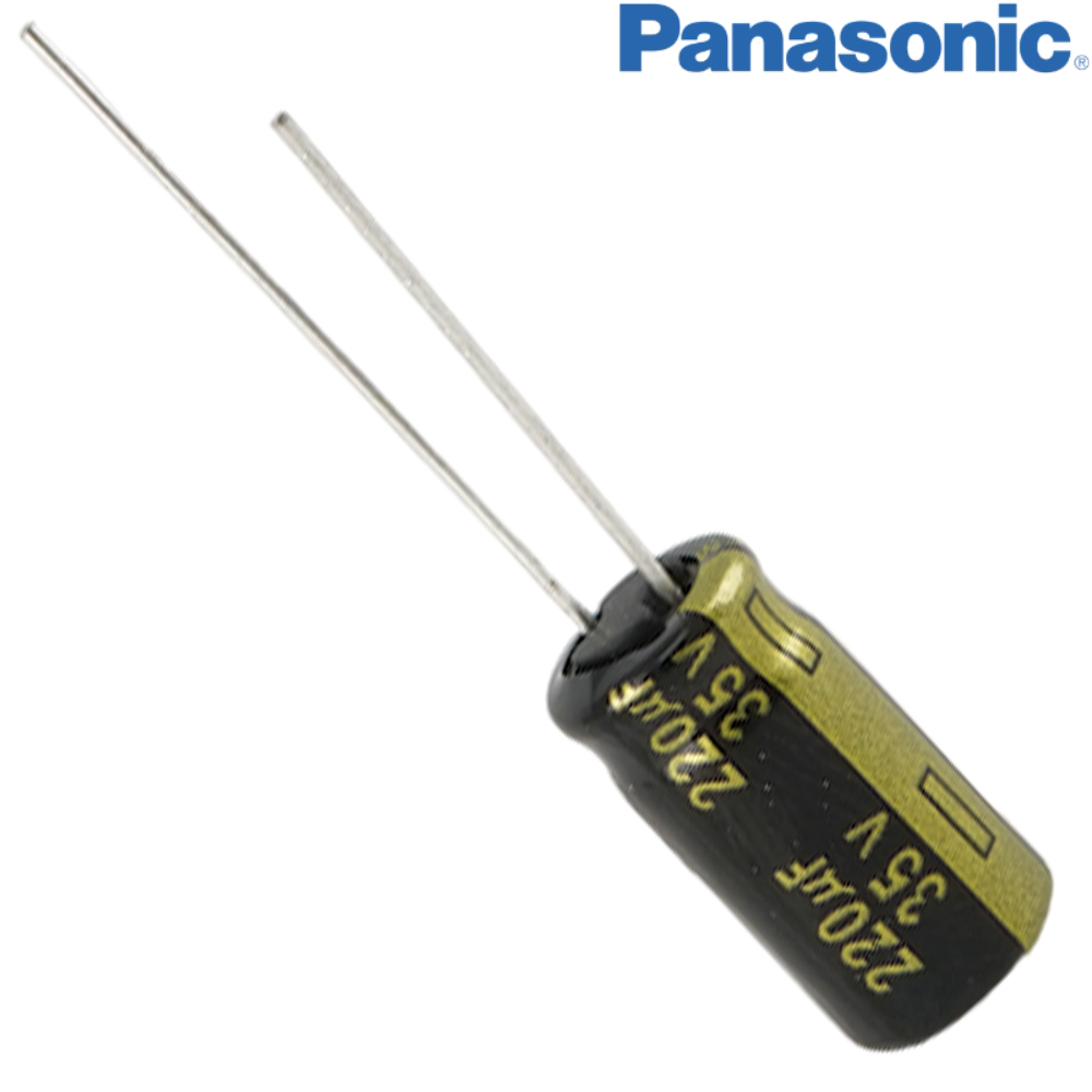 EEUFM1V221L: 220uF 35Vdc Panasonic FM Electrolytic Capacitor