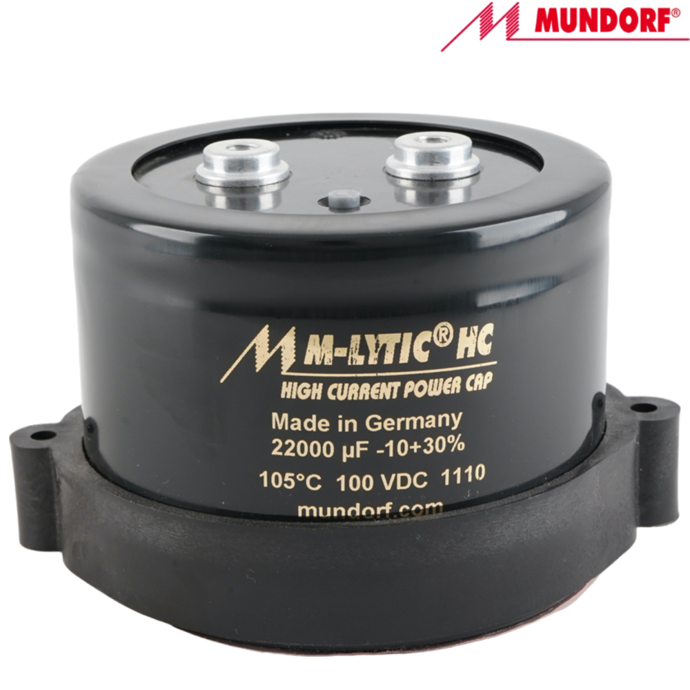 MLHC100-22000: 22000uF 100Vdc Mundorf MLytic HC Electrolytic Capacitor