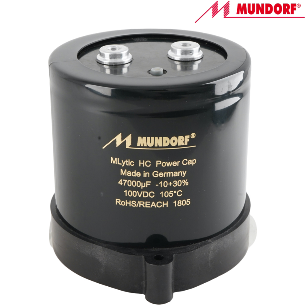 MLHC100-47000: 47000uF 100Vdc Mundorf MLytic HC Electrolytic Capacitor