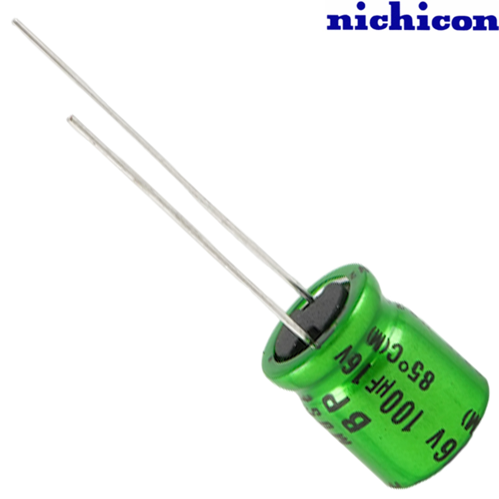 UES1C161MPM: 100uF 16Vdc Nichicon ES type Electrolytic Capacitor