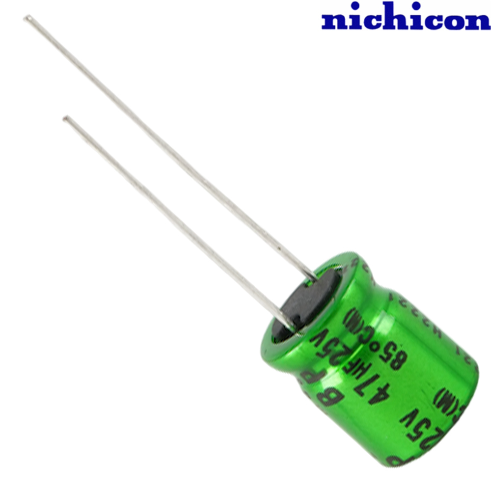 UES1H2R2MDM: 2.2uF 50Vdc Nichicon ES type Electrolytic Capacitor