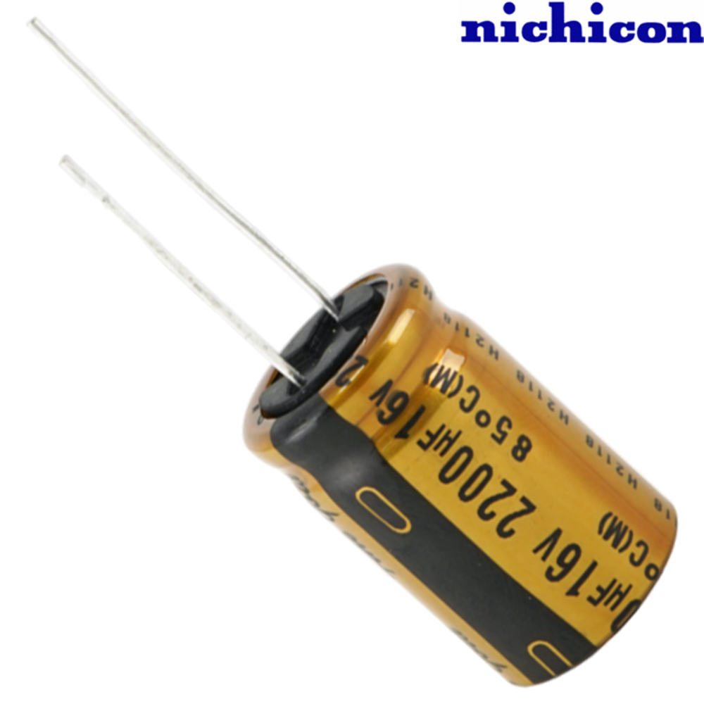 UFG1C221MPM: 220uF 16Vdc Nichicon FG type Electrolytic Capacitor